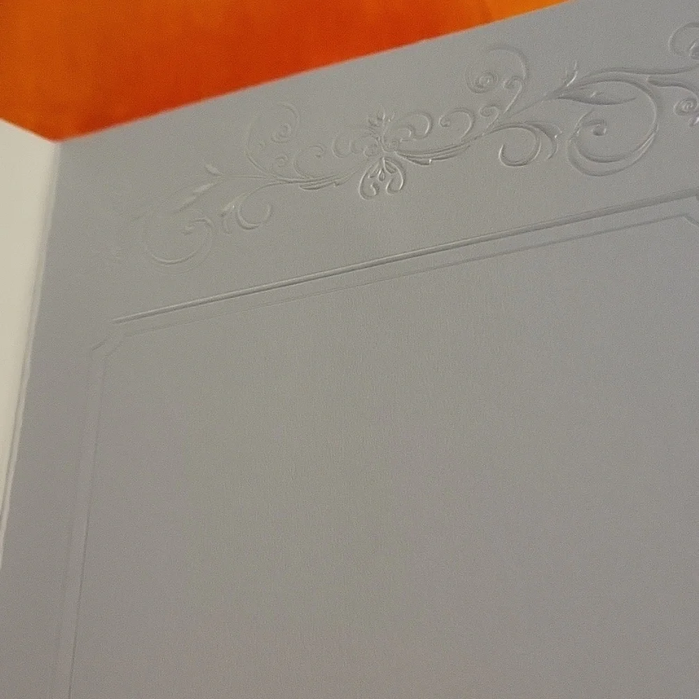 Studio His & Hers Wedding Programs 9 1/2 x 12 White New